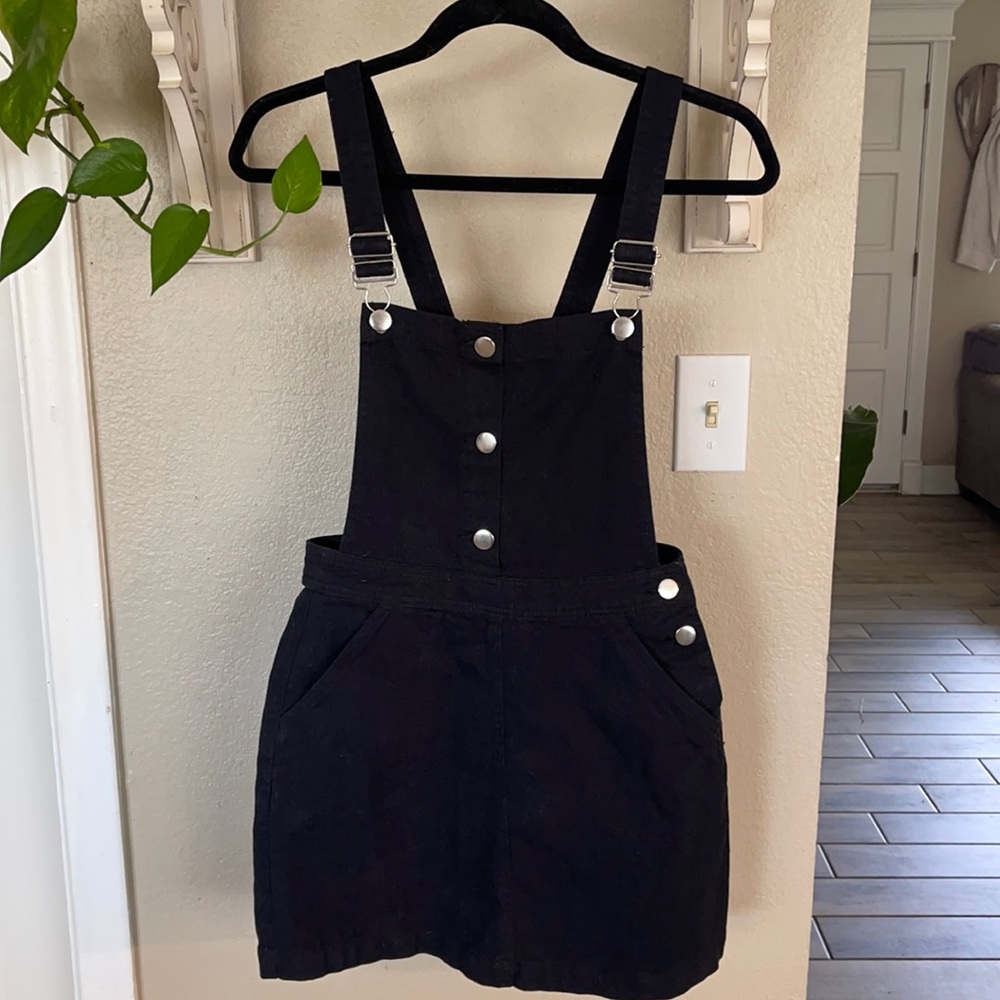 Black Overall Dress